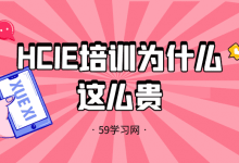 HCIE培训为什么这么贵？-59学习网