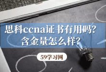 思科ccna证书有用吗？含金量怎么样？-59学习网